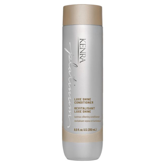 Unveil radiant, glowing hair with Kenra Platinum® Luxe Shine Conditioner. Achieve glass-like shine while transforming dull strands into silky smooth feeling hair. Replenishes hair for more conditioned and manageable hair.* Promotes healthy looking hair and formulated to enhance style memory to effortlessly retain your style throughout the day.

*vs. untreated damaged hair