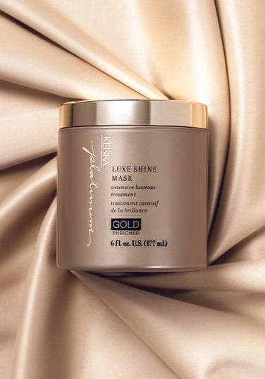 Kenra Platinum Luxe Shine Mask is a decadent hair treatment that is enriched with precious gold. Leaves hair visibly shiny and more radiant. Experience 2X stronger hair* while doubling hair softness** to reveal significantly more conditioned and manageable hair**. Shine like gold.