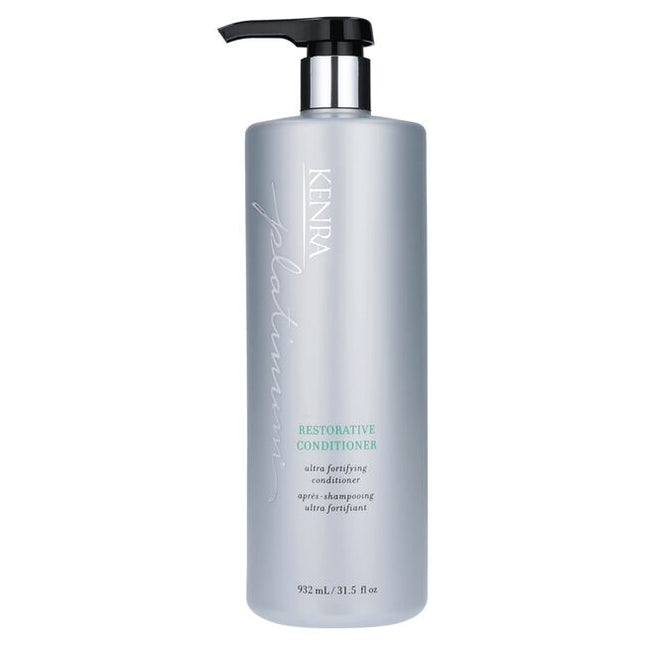 Kenra Platinum Restorative Conditioner targets and deeply penetrates even the most damaged hair cuticles with Keratin Amino Acid technology to restore hair elasticity and durability. Rebuild and restore smoothness, suppleness, & shine.