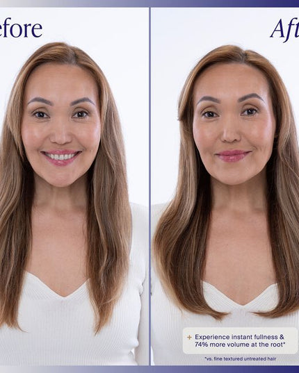 Unlock our secret to fuller, thicker looking hair after first use with the Kenra Platinum® Truly Thickening Shampoo &amp; Conditioner System. Experience instant fullness and 74% more volume at the root*. Adds hydration and shine and helps to add texture to hair for easy styling. Formulated to enhance style memory to effortlessly retain your style longer.