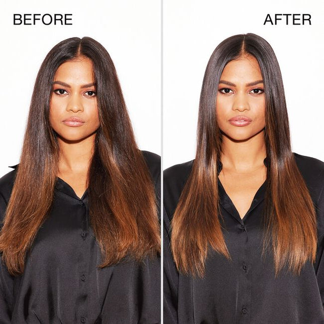 Kenra Platinum Silkening Gloss is a lightweight formula for silky, lustrous hair.