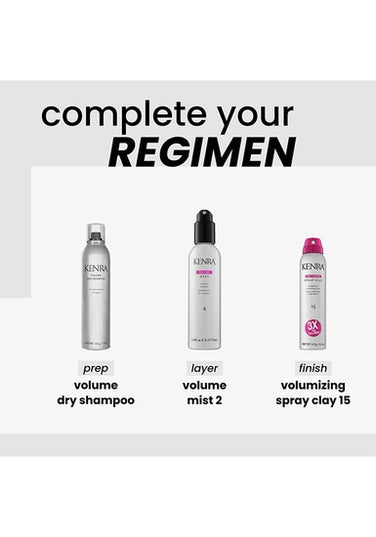 Kenra Volume Dry Shampoo instantly refreshes, lifts, and adds body to the hair at the roots. This translucent, volume-enhancing spray absorbs excess oils and impurities while building the ideal foundation for styling.