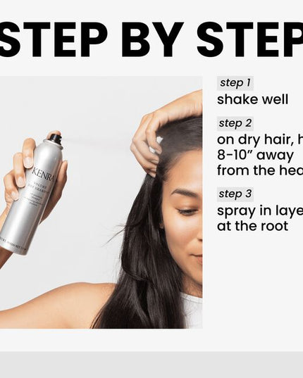 Kenra Volume Dry Shampoo instantly refreshes, lifts, and adds body to the hair at the roots. This translucent, volume-enhancing spray absorbs excess oils and impurities while building the ideal foundation for styling.