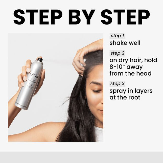 Kenra Volume Dry Shampoo instantly refreshes, lifts, and adds body to the hair at the roots. This translucent, volume-enhancing spray absorbs excess oils and impurities while building the ideal foundation for styling.
