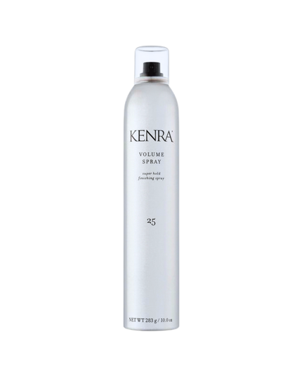 Kenra Volume Spray 25 provides the superhold and volume. This volumizing spray leaves hair looking natural and shiny while imparting the strength and volume necessary to make any style last all day.