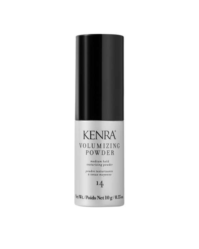 Kenra Volumizing Powder 14 is a medium hold texture powder.