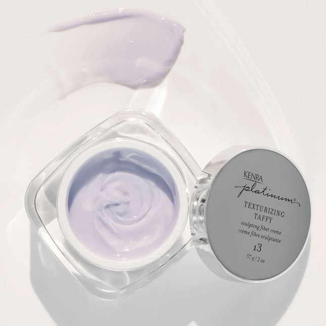 Kenra Platinum Texturizing Taffy 13 creates separation and texture with a soft, moveable feel. For flexible styling without stiffness. This sculpting taffy has a pliable formula that creates superior memory and control.