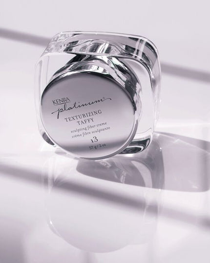 Kenra Platinum Texturizing Taffy 13 creates separation and texture with a soft, moveable feel. For flexible styling without stiffness. This sculpting taffy has a pliable formula that creates superior memory and control.