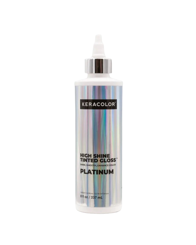 Transform dull, faded hair into a brilliant, glass-like masterpiece without leaving the shower. Keracolor High Shine Tinted Gloss is a one-step in-shower glaze that delivers a sheer boost of color and an intensely glossy finish, so your hair looks freshly styled long after your last salon visit.