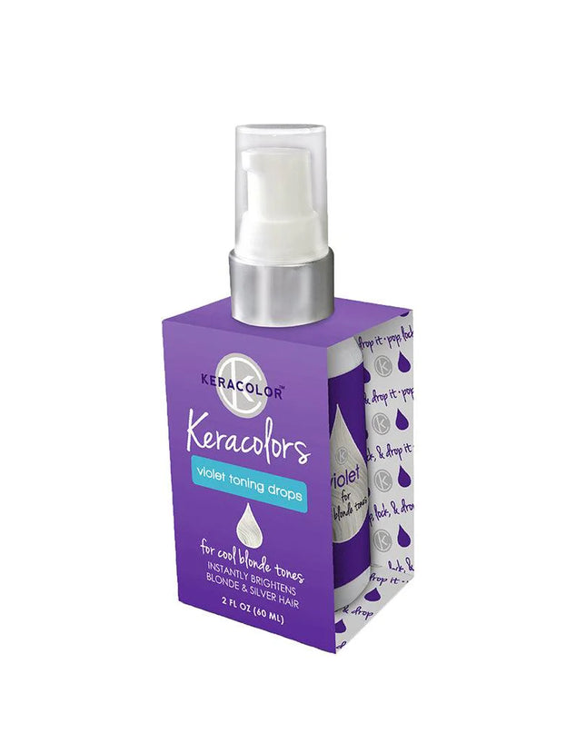 These violet toning drops are keratin infused to rebuild hair from the inside out. Packed with coconut and caster oils to provide hydration, strength and moisture while sealing damaged cuticles.