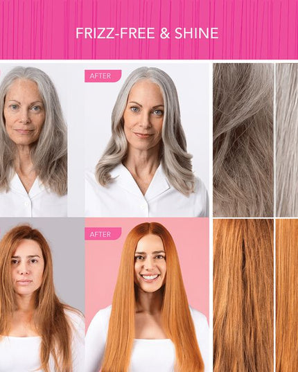 This professional one-step keratin treatment rebuilds and repairs the bonds of the hair for stronger, healthies hair. Vitalshot helps strengthen hair from the inside out to help reverse long term damage and can be added to all color and lightener services. Vitalshot requires no change to color formulations or processing time.