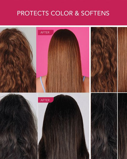 This color-safe conditioner is formulated to provide essential moisture while smoothing, softening and protecting color-treated hair. For all hair types, including dry, damaged, color-treated, and keratin-treated hair.