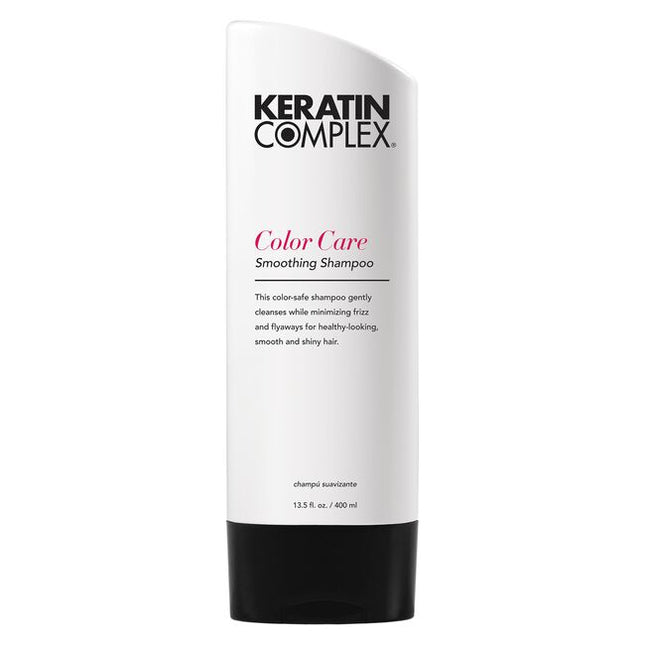 This color-safe shampoo gently cleanses while minimizing frizz and flyaways for healthy-looking, smooth, and shiny hair. For all hair types, including dry, damaged, color-treated, and keratin-treated hair.