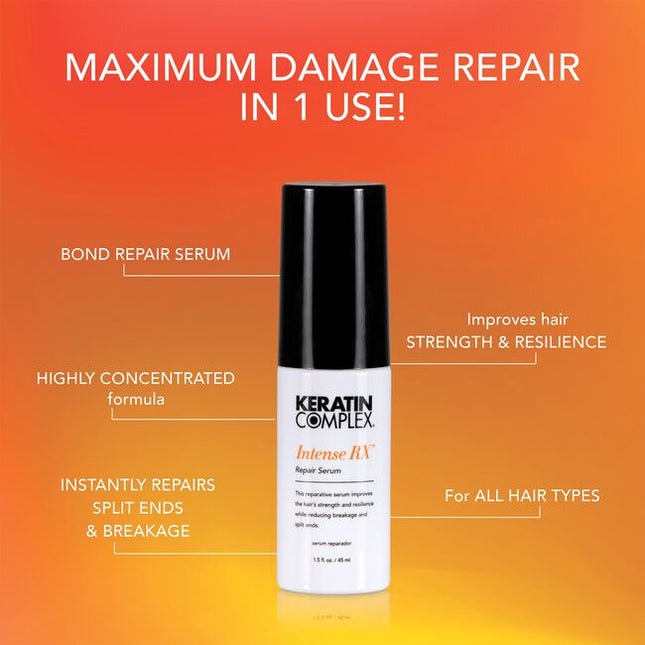 This intense hair repair serum improves the hair’s strength and resilience while reducing breakage and split ends. Safe for color-treated hair. Contains no added sulfates or parabens. For all hair types, including damaged or color-treated hair.