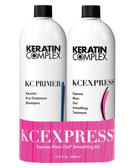 THE PERFECT PAIRING TO EVERY COLOR SERVICE! Every Color. Any Brand. Any Time. This quick color-locking smoothing treatment is an express salon professional service that delivers polished, more manageable, healthy hair with frizz control results that last up to 6 weeks. KCEXPRESS takes only 15 minutes when added to a hair color service!