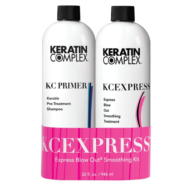 THE PERFECT PAIRING TO EVERY COLOR SERVICE! Every Color. Any Brand. Any Time. This quick color-locking smoothing treatment is an express salon professional service that delivers polished, more manageable, healthy hair with frizz control results that last up to 6 weeks. KCEXPRESS takes only 15 minutes when added to a hair color service!