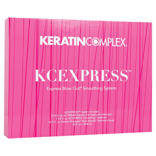 THE PERFECT PAIRING TO EVERY COLOR SERVICE! Every Color. Any Brand. Any Time. This quick color-locking smoothing treatment is an express salon professional service that delivers polished, more manageable, healthy hair with frizz control results that last up to 6 weeks. KCEXPRESS takes only 15 minutes when added to a hair color service!