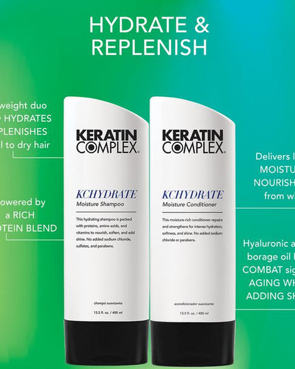 This moisture-rich conditioner repairs and strengthens for intense hydration, softness and shine. No added sulfates, sodium chloride or parabens. For all hair types, particularly those with dry, damaged hair.