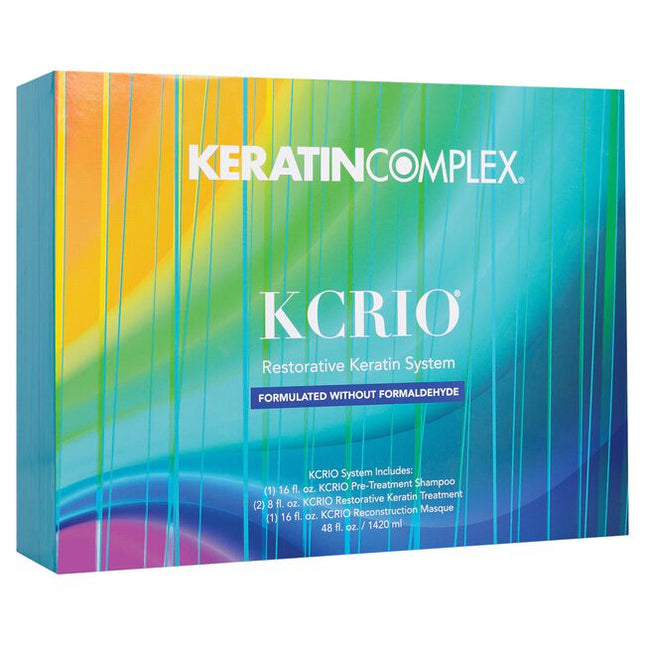 Revitalize your hair with KCRIO, inspired by the vibrant energy of Rio de Janeiro’s Carnival! Designed for all hair types, the Keratin Complex KCRIO Restorative Keratin System delivers superior smoothness, sleekness, and radiant shine, with results that last up to 3 months. KCRIO's proprietary blend of Signature Keratin, Creatine, and nourishing Murumuru Butter works to smooth, strengthen, and revive hair from the inside out.