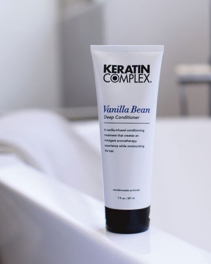 A rich, vanilla-infused conditioning treatment that creates a fragrant aromatherapy experience while moisturizing for healthy hair. For dry, dull, damaged, or overprocessed hair.