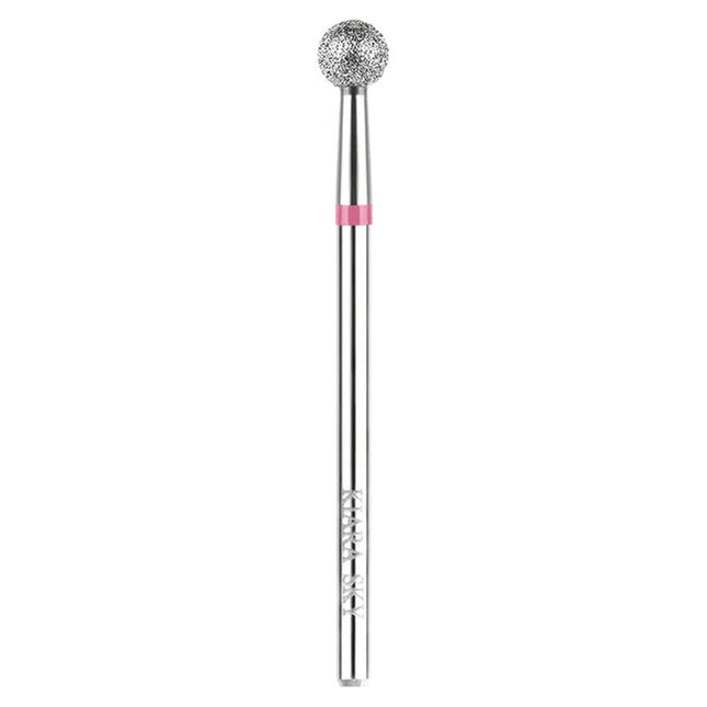 The Cuticle Bit Ball Coarse is a diamond-coated bit crafted for precision and efficiency in nail prep work. Its wide ball-shape head with coarse grit is designed to safely and effectively clean the eponychium, remove hard or loose cuticle lifted from the nail plate, and smooth sidewalls and backwalls during manicure and pedicure services. With a standard 3/32″ shank size, it fits all professional nail e-files.