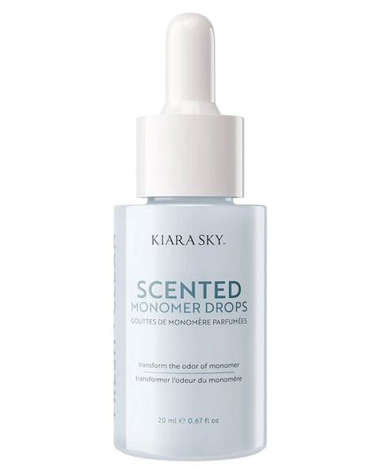 The Scented Monomer Drops bundle includes three fragrance options — Cotton, Fresh &amp; Clean, and Lavender — formulated to neutralize the strong scent of acrylic monomer during your nail services. Each scent drop is designed to be mixed into monomer without altering its workability, allowing nail techs to maintain performance while creating a more pleasant environment.