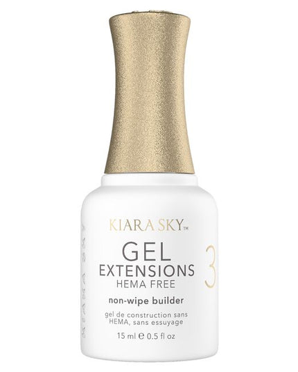 Kiara Sky’s Gel Extensions Builder Gel HEMA Free is the essential step for creating strong, durable, and long lasting Gelly Tips applications. Specially formulated to provide a flexible yet powerful bond, this builder gel eliminates the need for acrylics while keeping nails lightweight and natural looking. 