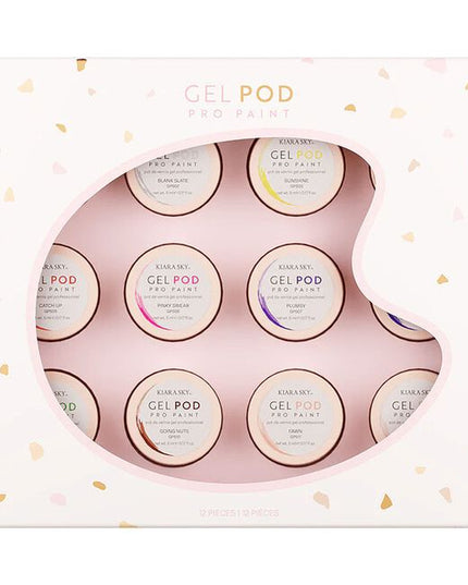Unlock your inner artist with Kiara Sky’s Gel Pod Pro Collection—a curated palette of 12 rich, radiant gel paints designed to turn every nail into a miniature canvas. Each pod delivers intense, opaque color in a thick, stay-put viscosity that’s ideal for everything from one-stroke florals to intricate character art.