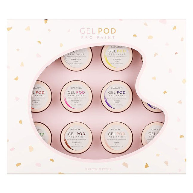 Unlock your inner artist with Kiara Sky’s Gel Pod Pro Collection—a curated palette of 12 rich, radiant gel paints designed to turn every nail into a miniature canvas. Each pod delivers intense, opaque color in a thick, stay-put viscosity that’s ideal for everything from one-stroke florals to intricate character art.