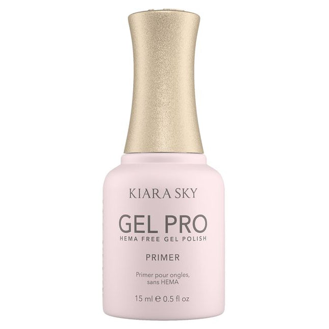 The Kiara Sky Gel Pro HEMA-Free Primer is your essential first step to long-lasting gel manicures. Specially formulated without HEMA or TPO, this acid-free primer is gentle on natural nails while providing maximum adhesion for gels, acrylics, and enhancements. It creates a tacky bonding layer that grips product securely to the nail, helping prevent lifting, chipping, and premature wear. Ideal for sensitive clients and professionals seeking a clean-label solution, this primer delivers salon-strength performa