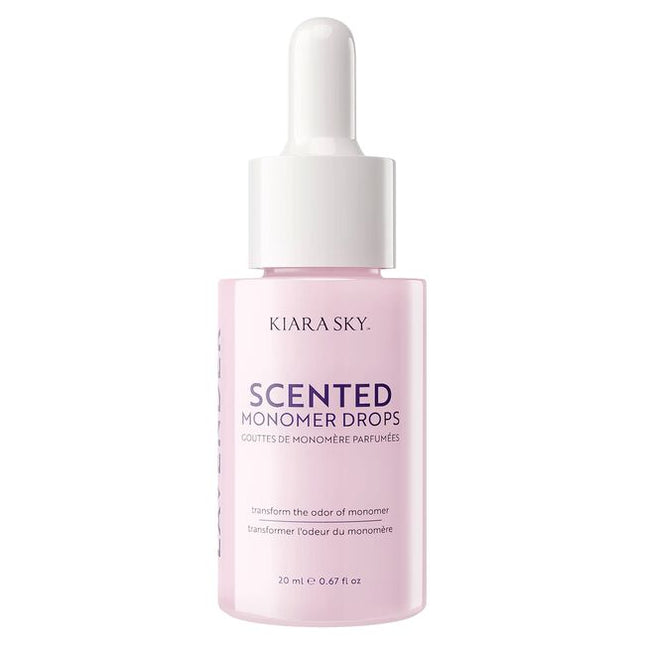 The Scented Monomer Drops bundle includes three fragrance options — Cotton, Fresh &amp; Clean, and Lavender — formulated to neutralize the strong scent of acrylic monomer during your nail services. Each scent drop is designed to be mixed into monomer without altering its workability, allowing nail techs to maintain performance while creating a more pleasant environment.