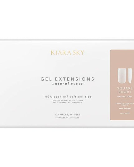 Introducing the next evolution in nail technology, Kiara Sky Natural Cover Gel Extensions. Crafted from our ultra-light soft gel and infused with a proprietary milky tint, these natural cover tips deliver seamless coverage that blurs imperfections and eliminates the line between the natural nail and the extension. 