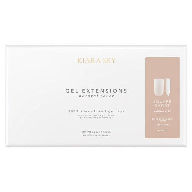 Introducing the next evolution in nail technology, Kiara Sky Natural Cover Gel Extensions. Crafted from our ultra-light soft gel and infused with a proprietary milky tint, these natural cover tips deliver seamless coverage that blurs imperfections and eliminates the line between the natural nail and the extension. 
