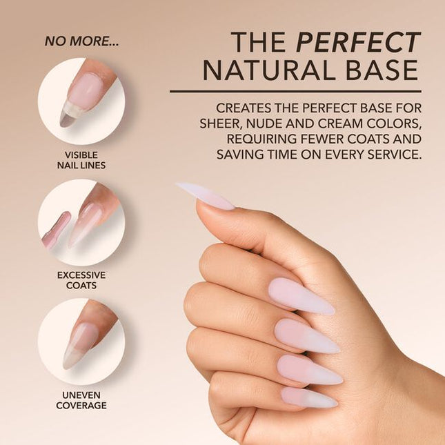 Introducing the next evolution in nail technology, Kiara Sky Natural Cover Gel Extensions. Crafted from our ultra-light soft gel and infused with a proprietary milky tint, these natural cover tips deliver seamless coverage that blurs imperfections and eliminates the line between the natural nail and the extension. 