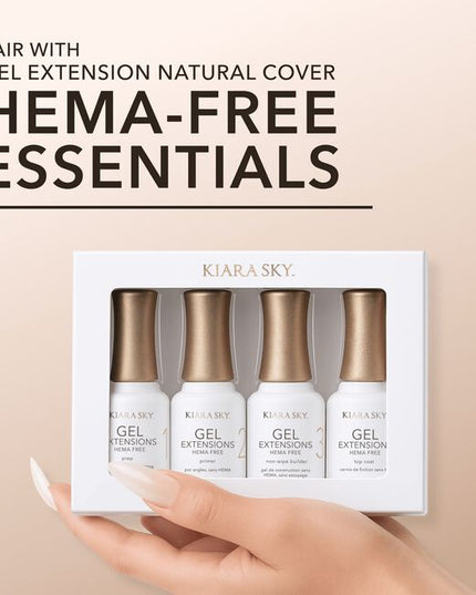 Introducing the next evolution in nail technology, Kiara Sky Natural Cover Gel Extensions. Crafted from our ultra-light soft gel and infused with a proprietary milky tint, these natural cover tips deliver seamless coverage that blurs imperfections and eliminates the line between the natural nail and the extension. 