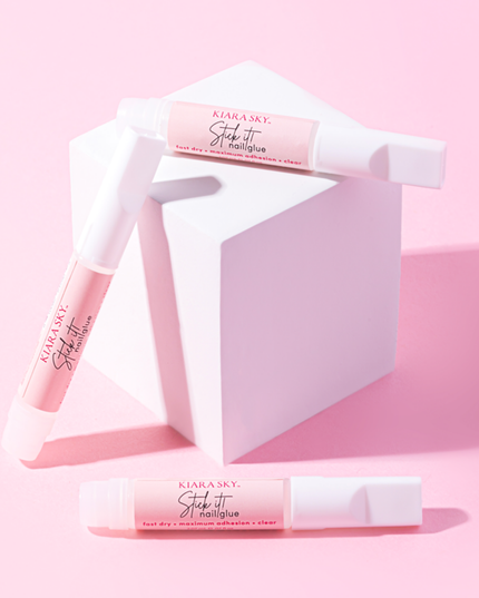 The Kiara Sky “Stick It” nail glue is the best nail glue you’ll ever try! Its fast-setting formula is the strongest on the market and it features a quick 3-second dry time allowing you to apply nail tips faster and with maximum adhesion!