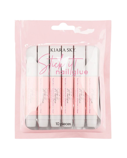 The Kiara Sky “Stick It” nail glue is the best nail glue you’ll ever try! Its fast-setting formula is the strongest on the market and it features a quick 3-second dry time allowing you to apply nail tips faster and with maximum adhesion!