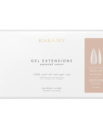 Introducing the next evolution in nail technology, Kiara Sky Natural Cover Gel Extensions. Crafted from our ultra-light soft gel and infused with a proprietary milky tint, these natural cover tips deliver seamless coverage that blurs imperfections and eliminates the line between the natural nail and the extension. 