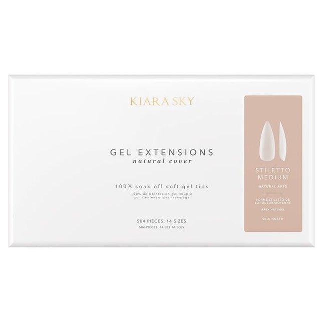 Introducing the next evolution in nail technology, Kiara Sky Natural Cover Gel Extensions. Crafted from our ultra-light soft gel and infused with a proprietary milky tint, these natural cover tips deliver seamless coverage that blurs imperfections and eliminates the line between the natural nail and the extension. 