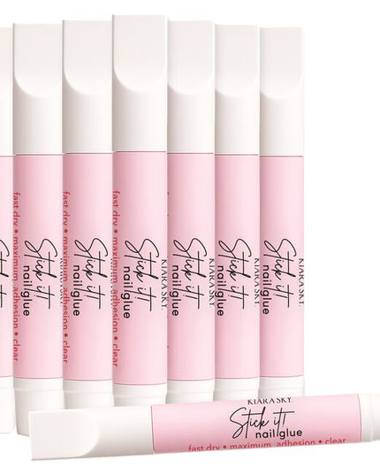 The Kiara Sky 4-in-1 Gel Nail Glue is a multi-functional salon staple designed to streamline service and maximize performance. This thick, controlled-formula gel glue acts as your go-to for securing gel extensions, locking in rhinestones or embellishments, sculpting 3D nail art, and even acting as a builder gel.