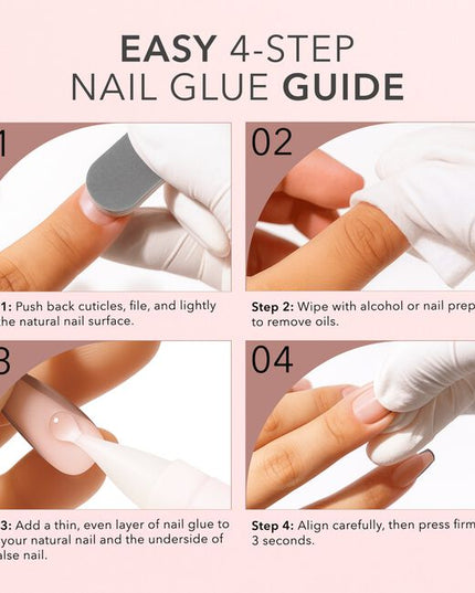 The Kiara Sky 4-in-1 Gel Nail Glue is a multi-functional salon staple designed to streamline service and maximize performance. This thick, controlled-formula gel glue acts as your go-to for securing gel extensions, locking in rhinestones or embellishments, sculpting 3D nail art, and even acting as a builder gel.