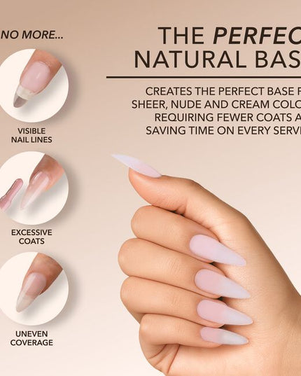 Introducing the next evolution in nail technology, Kiara Sky Natural Cover Gel Extensions. Crafted from our ultra-light soft gel and infused with a proprietary milky tint, these natural cover tips deliver seamless coverage that blurs imperfections and eliminates the line between the natural nail and the extension. 