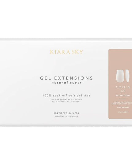Introducing the next evolution in nail technology, Kiara Sky Natural Cover Gel Extensions. Crafted from our ultra-light soft gel and infused with a proprietary milky tint, these natural cover tips deliver seamless coverage that blurs imperfections and eliminates the line between the natural nail and the extension. 