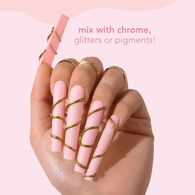 Flex Gel is a versatile, moldable gel designed to elevate nail artistry. Ideal for 3D art, carving, molding, and rhinestone application, as well as seamless gel extensions, its pliable consistency gives nail technicians more control and time to refine designs before curing.