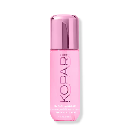 Bright and blissful, enjoy that sweet summer feeling when the world is blossoming all around you with Kopari Beauty's Marbella Bloom Hair &amp; Body Mist. This fresh and floral hair &amp; body fragrance is a vibrant blend of neroli and bergamot, with a touch of cardamom and vetiver.
