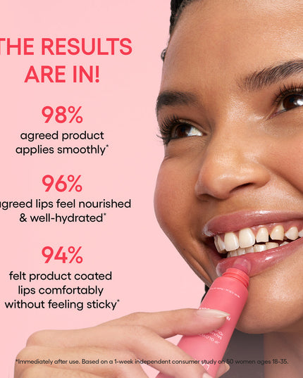 A lightweight, moisture-rich lip balm powered by Korean skincare. Enriched with Shea and Murumuru Seed butters for nourishing, on-the-go hydration and a glossy finish.