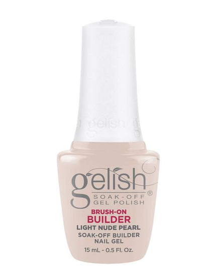Gelish's Brush-On Builder is an all-in-one gel product that can extend, overlay, build, and create nail art. The LED cured gel coat has a unique self-leveling formula that provides perfect control to prevent sidewall flooding!
