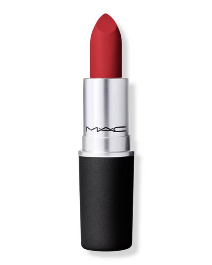 MAC Powder Kiss Lipstick is a weightless, moisture-matte lipstick that delivers a blur of soft-focus color. This groundbreaking formula contains moisture-coated powder pigments that condition and hydrate lips. Delivers the zero-shine look of matte, with a cushiony, light feel of a balm.