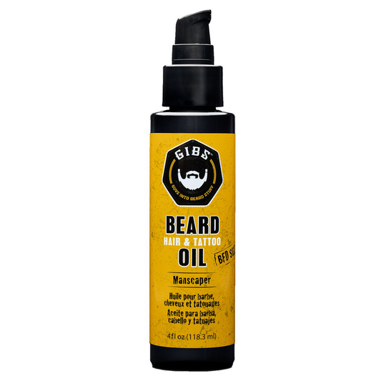 GIBS Grooming - Man Scaper Beard, Hair & Tattoo Oil 4 oz