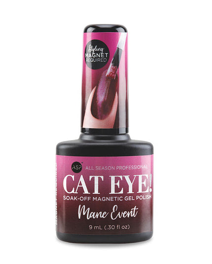 Cat Eye Magnetic Gel Polish contains fine magnetic powder to create captivating designs in many combinations.